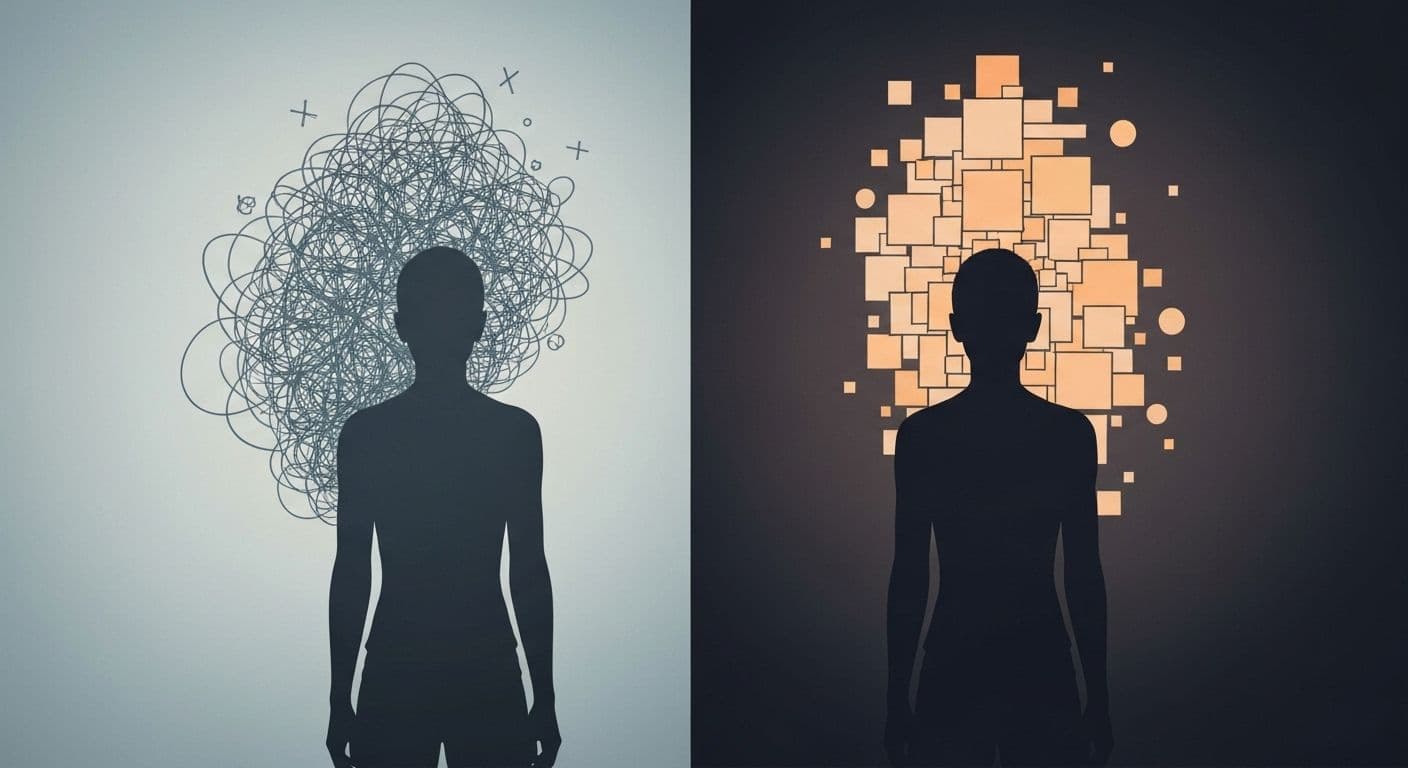 Person reflecting on emotions while developing emotional self awareness through mindful practice