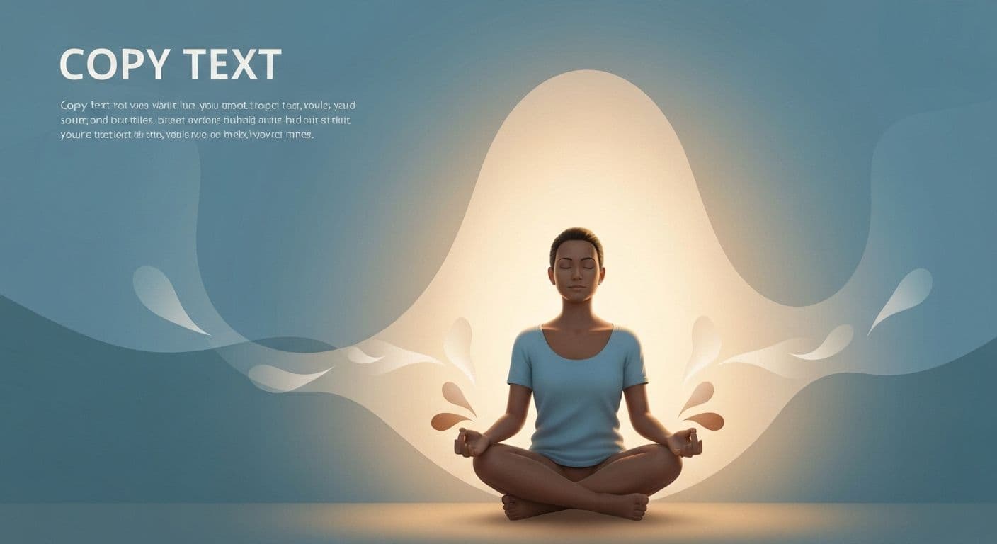 Person practicing breathing exercises for calming the mind after a breakup while sitting peacefully