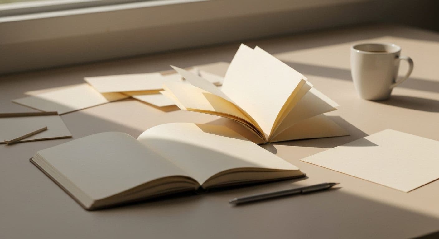 Person using mindbrush journal flexibly with relaxed, spontaneous emotional awareness practice