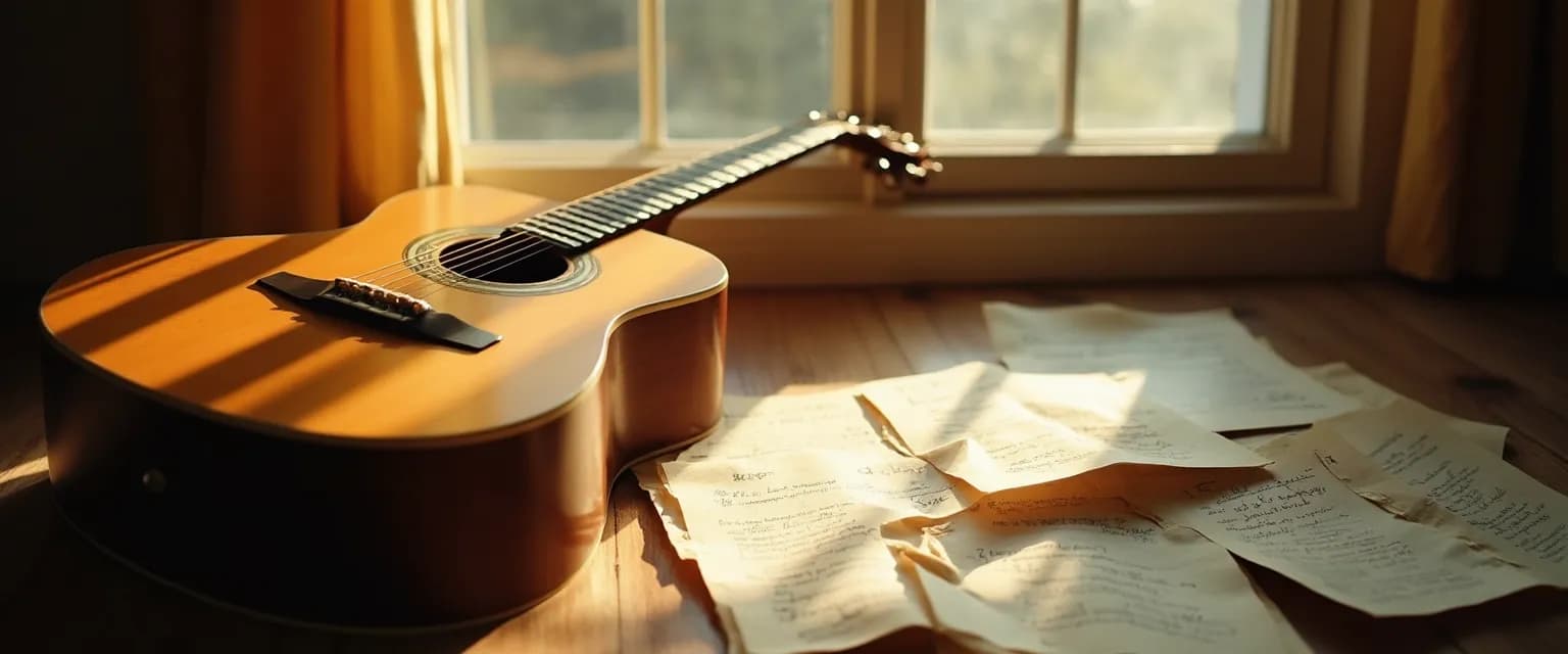 Person serenading heartbreak by creating music on smartphone app