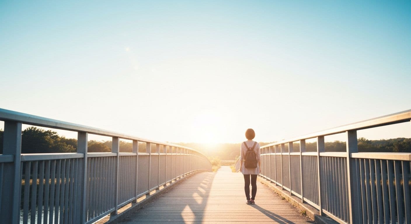 Person standing peacefully alone symbolizing forgiveness after heartbreak and moving forward with healthy boundaries