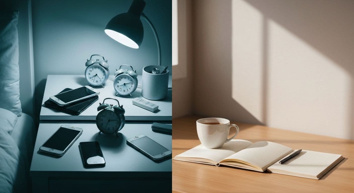 Person practicing peaceful morning routine to maintain peace of mind throughout the day