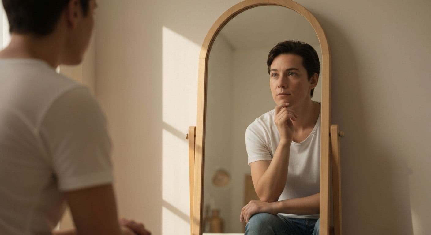 Person practicing self awareness Jordan Peterson techniques for managing anger triggers and emotional patterns