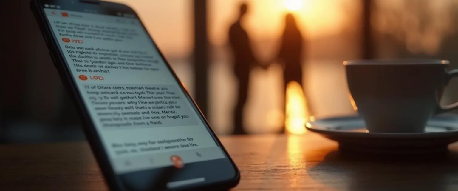 Person reading first breakup advice on Reddit on their phone while reflecting