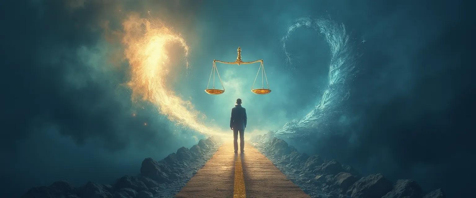 Person finding balance between over self-awareness and healthy self-reflection