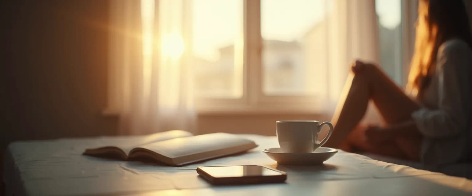 Person practicing digital detox strategies for overcoming a breakup