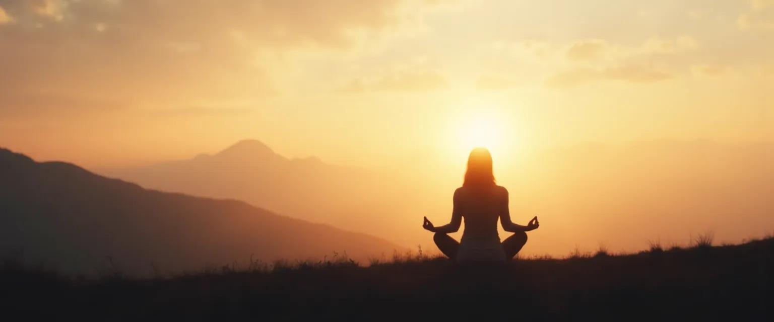 Person practicing Steven Sadleir Self Awareness Institute meditation technique at home