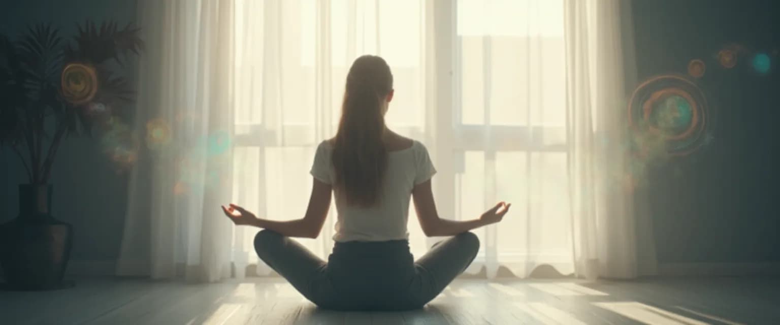 Person practicing daily exercises for developing emotional self-awareness in front of a mirror