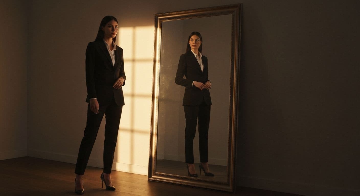 Person reflecting thoughtfully demonstrating self-awareness and self-confidence connection