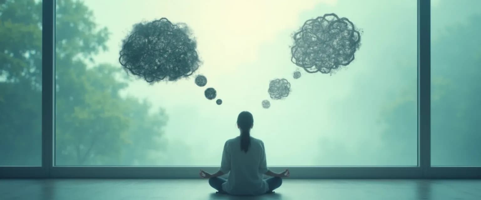 Person practicing mindfulness-based cognitive therapy exercises for depression management