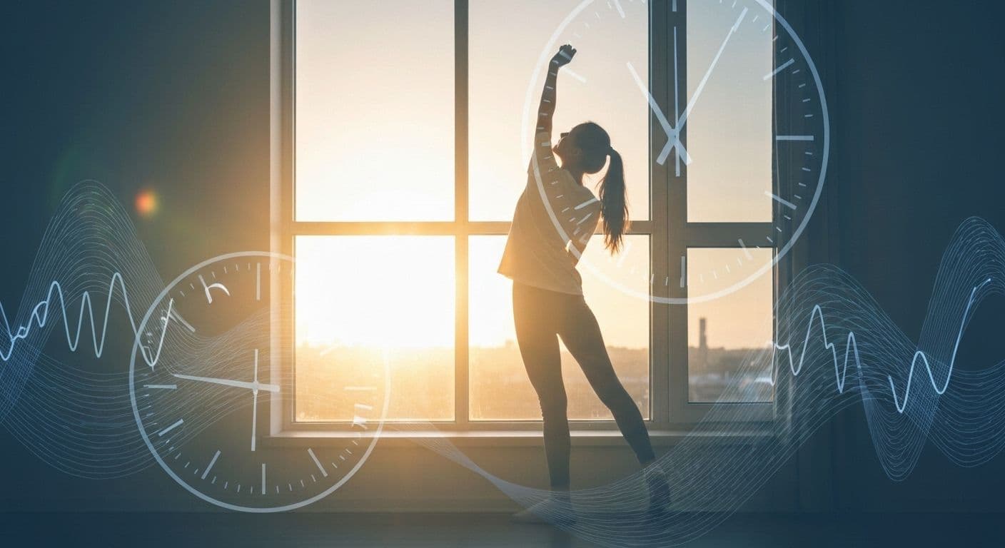 Person practicing ageless body timeless mind principles through aligned daily habits and natural circadian rhythms