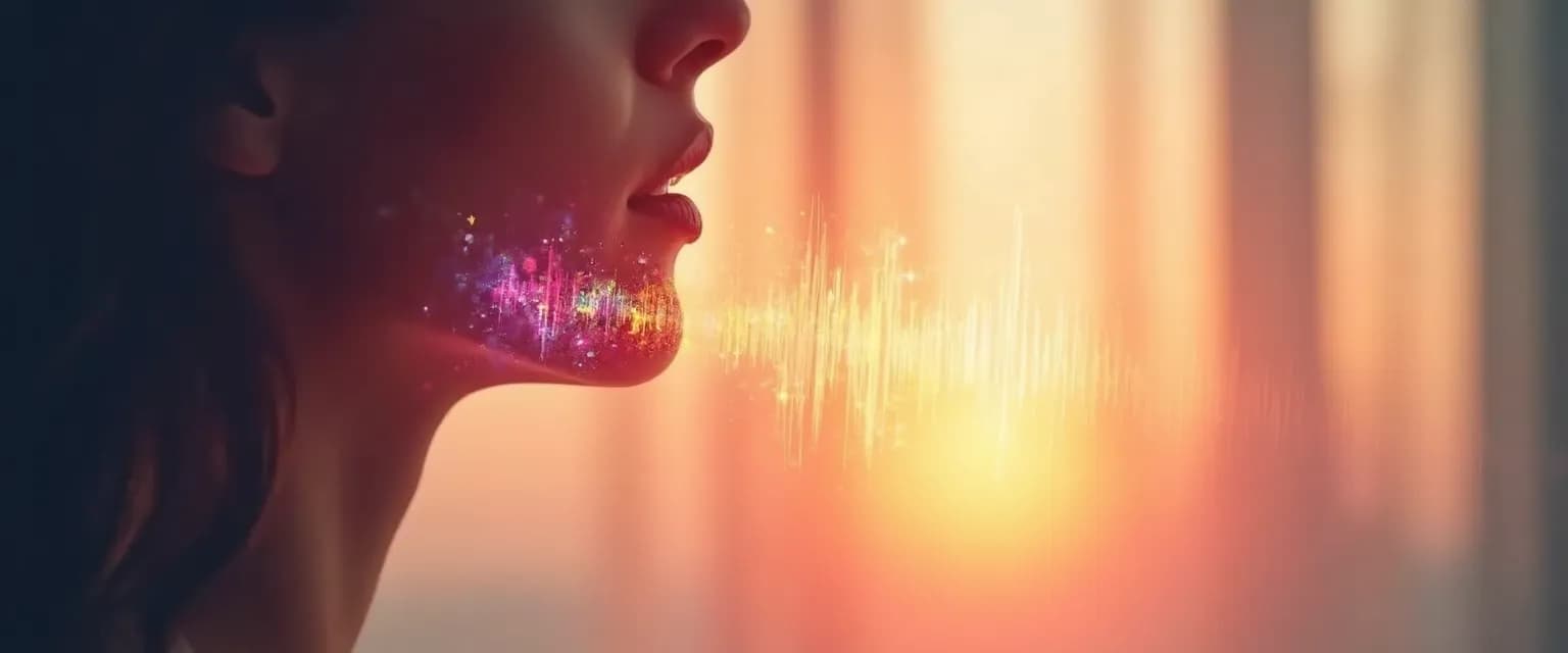 Person practicing voice techniques to build confidence during gender transition