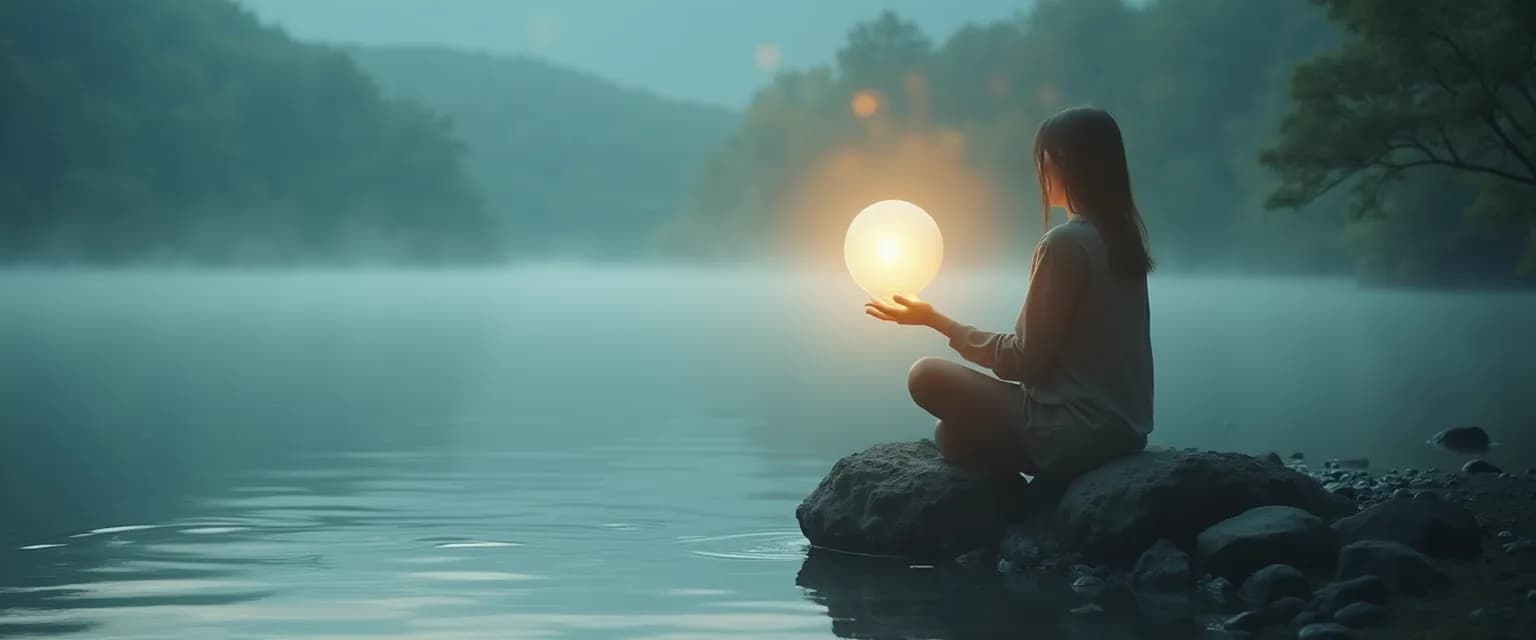 Person practicing empathy self awareness with balanced emotional boundaries