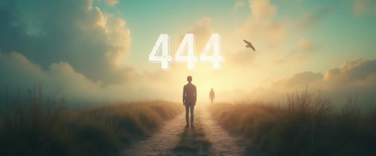 Angel number 444 appearing after a breakup with meditation figure for discernment