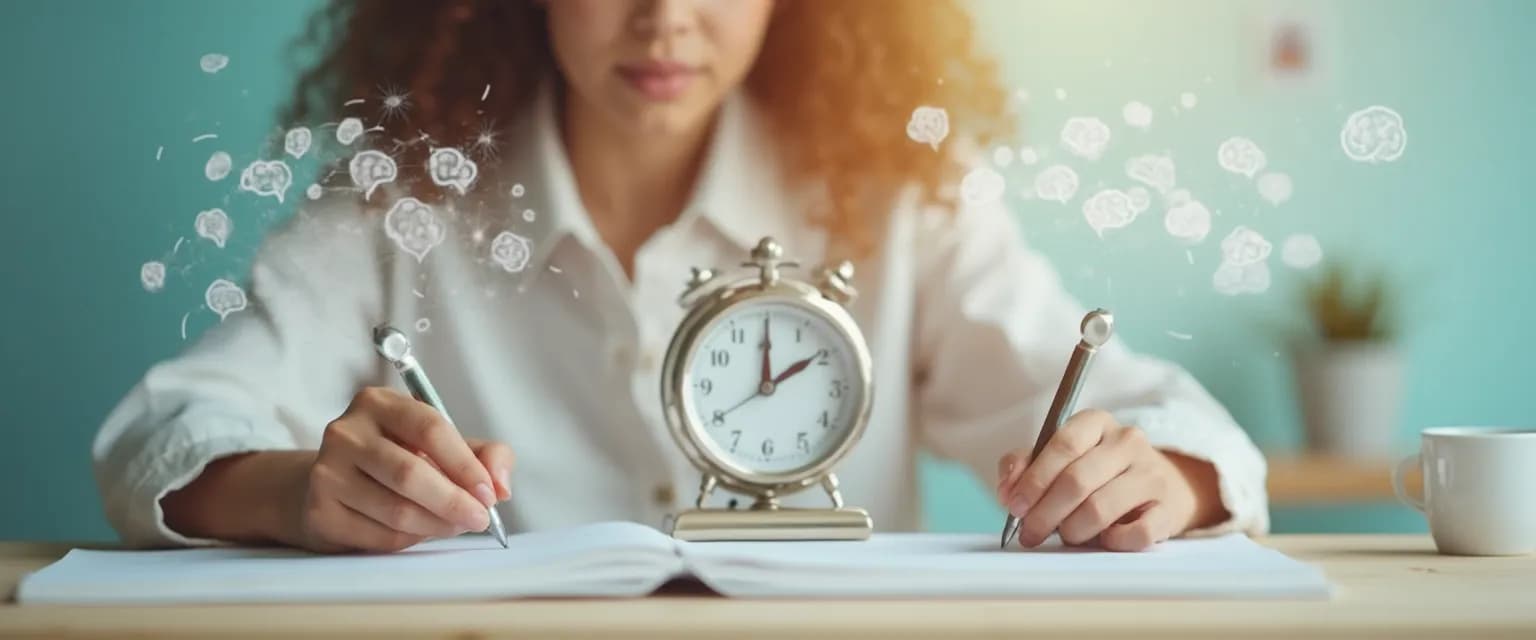 Person using the 5-second focus rule to tame their distracted mind