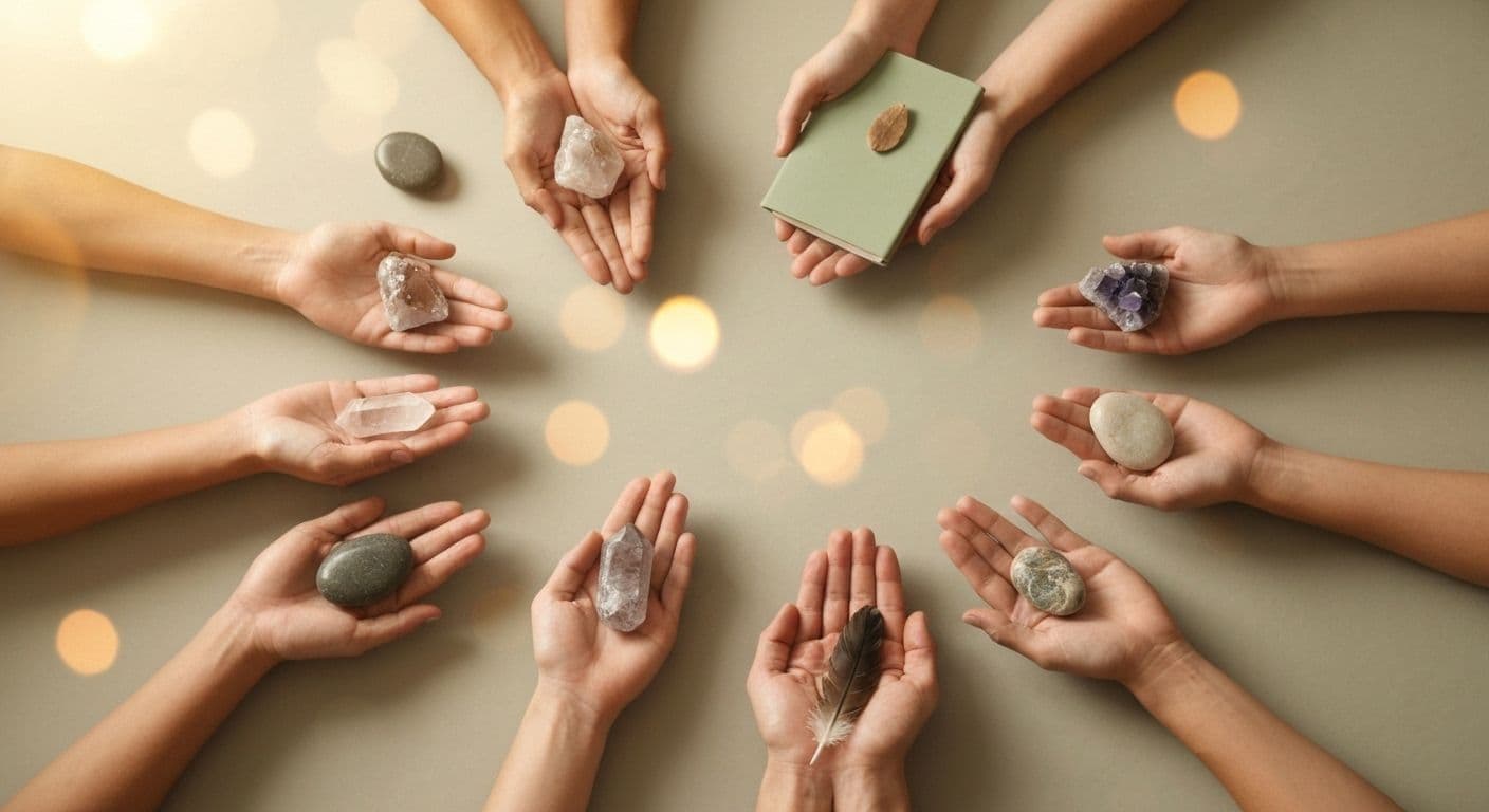 Person practicing alternative grieving tools in peaceful natural setting