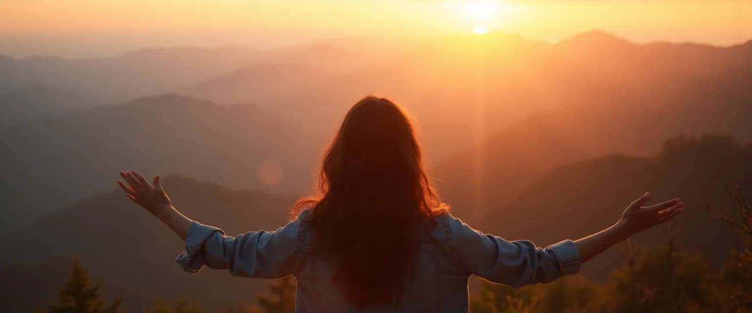 Person feeling relief and not sad after breakup, embracing emotional health