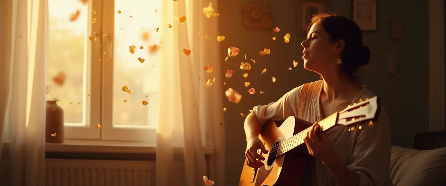 Woman healing through music inspired by Serenading Heartbreak by Ella Fields