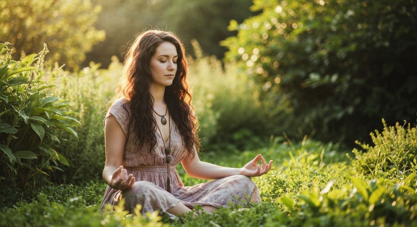 Person practicing authentic mindfulness meditation while avoiding mcmindfulness traps and commercialized quick-fixes