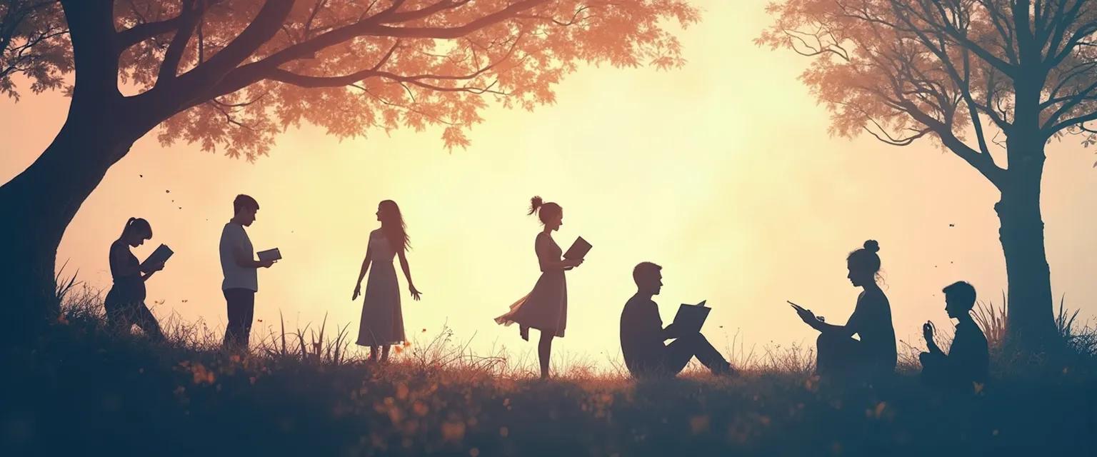 Person practicing consciousness and self-awareness exercises in daily life