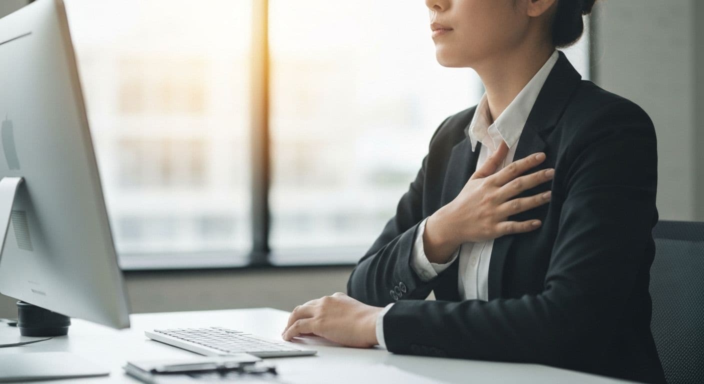 Professional demonstrating examples of self awareness at work by recognizing emotional triggers before reacting