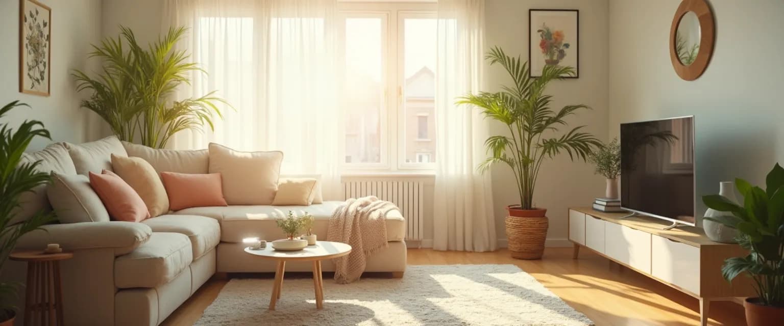 Woman transforming her living space after a painful breakup with new decor elements