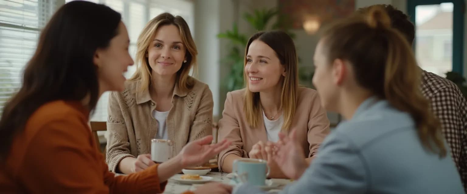 Person demonstrating non-verbal cues showing they're mindful of others