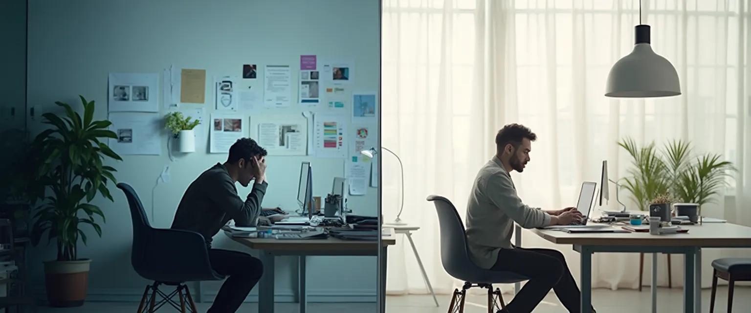 Office space designed using procrastination and motivation science principles