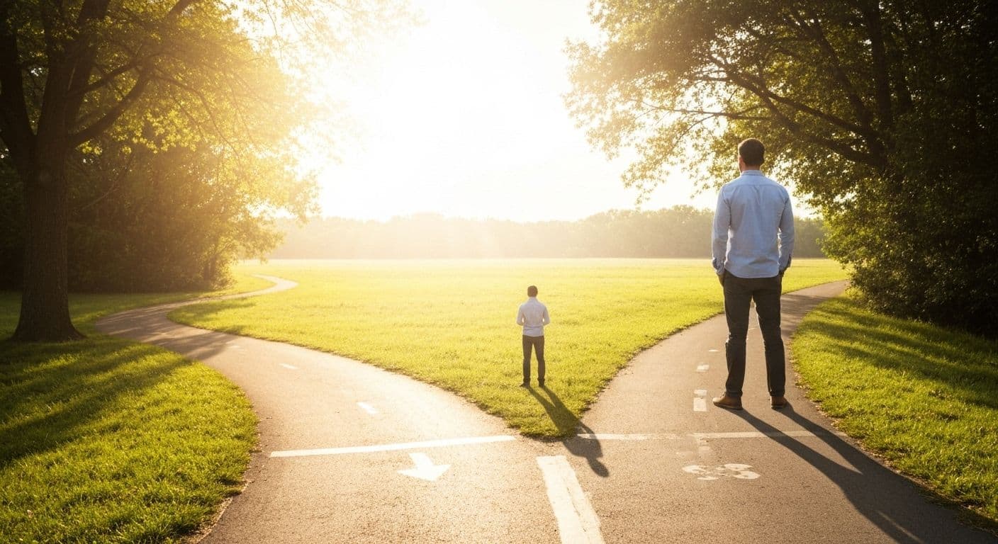 Man reflecting on men's breakup recovery while planning healthier dating approach