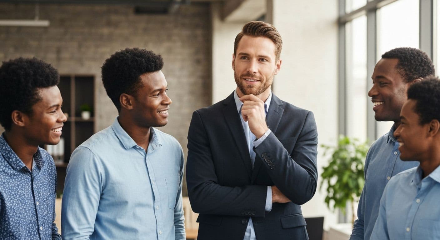 Self-aware leader having authentic conversation with team member, demonstrating how self awareness is key to effective leadership