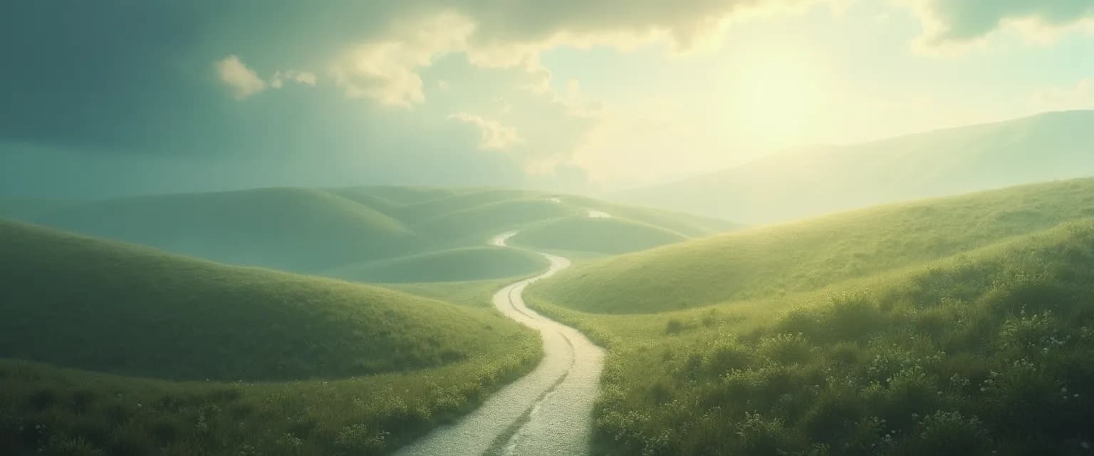 Person peacefully navigating their unique grief timeline through personal rituals and self-compassion