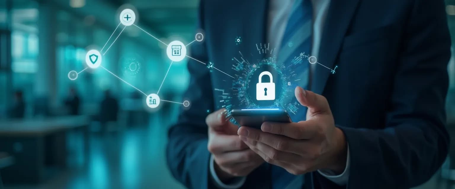 Secure company app for employees protecting business data and financial interests