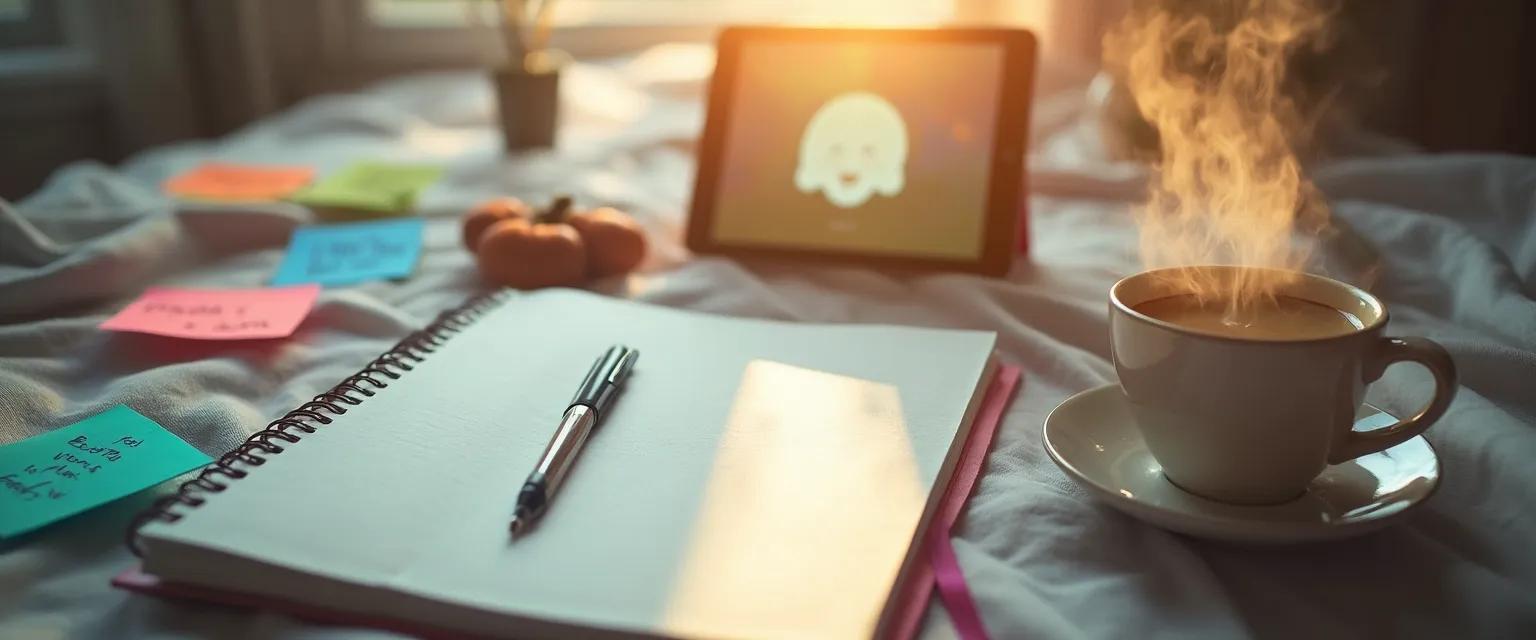 Person using phone app to improve their self-awareness with alternatives to journaling