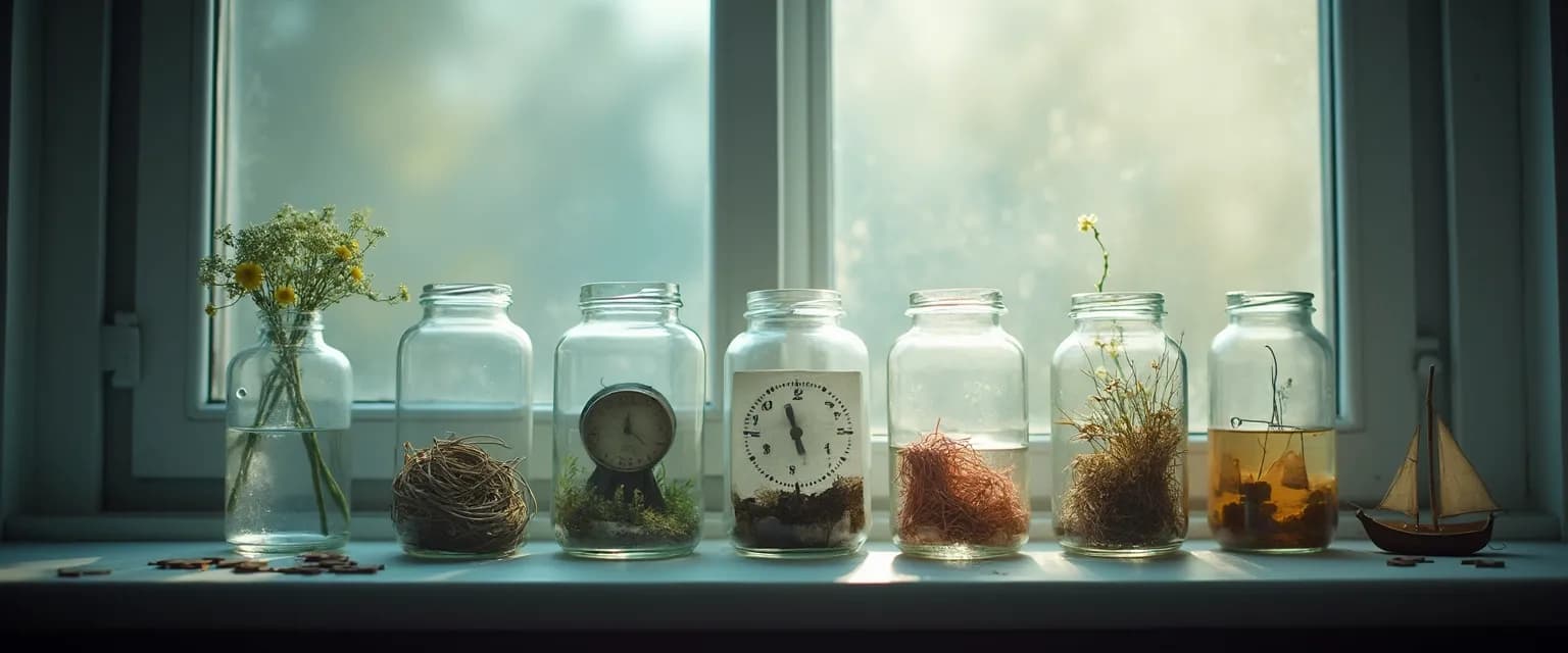 Illustration showing the 7 types of grief experienced in everyday life