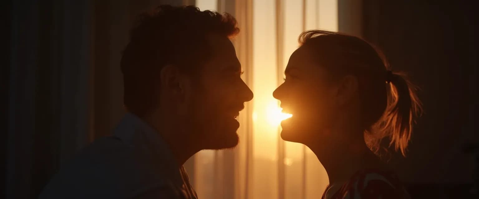 Person genuinely saying I'm happy for you while managing mixed emotions