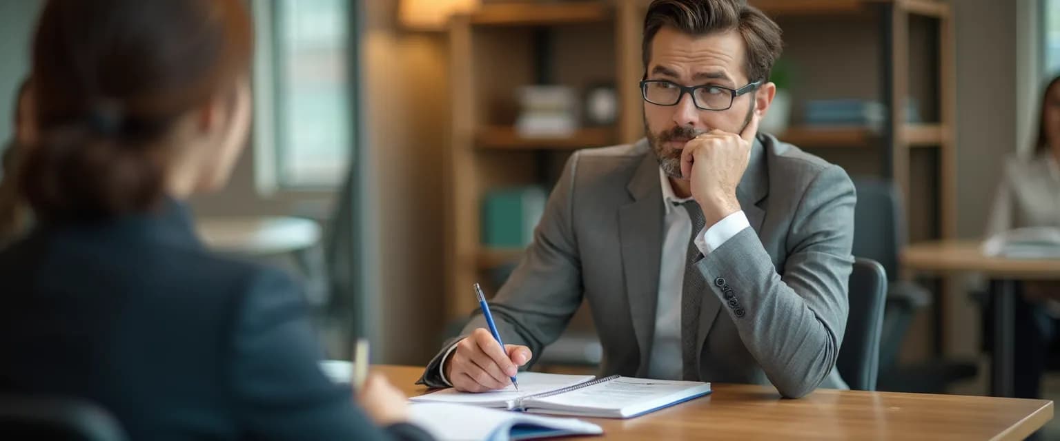 Leader reviewing Tasha Eurich's self-awareness assessment results with team