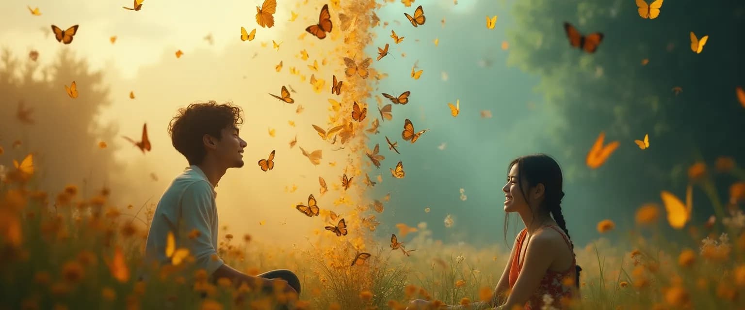 Person finding ways to be happy despite happiness paradoxes