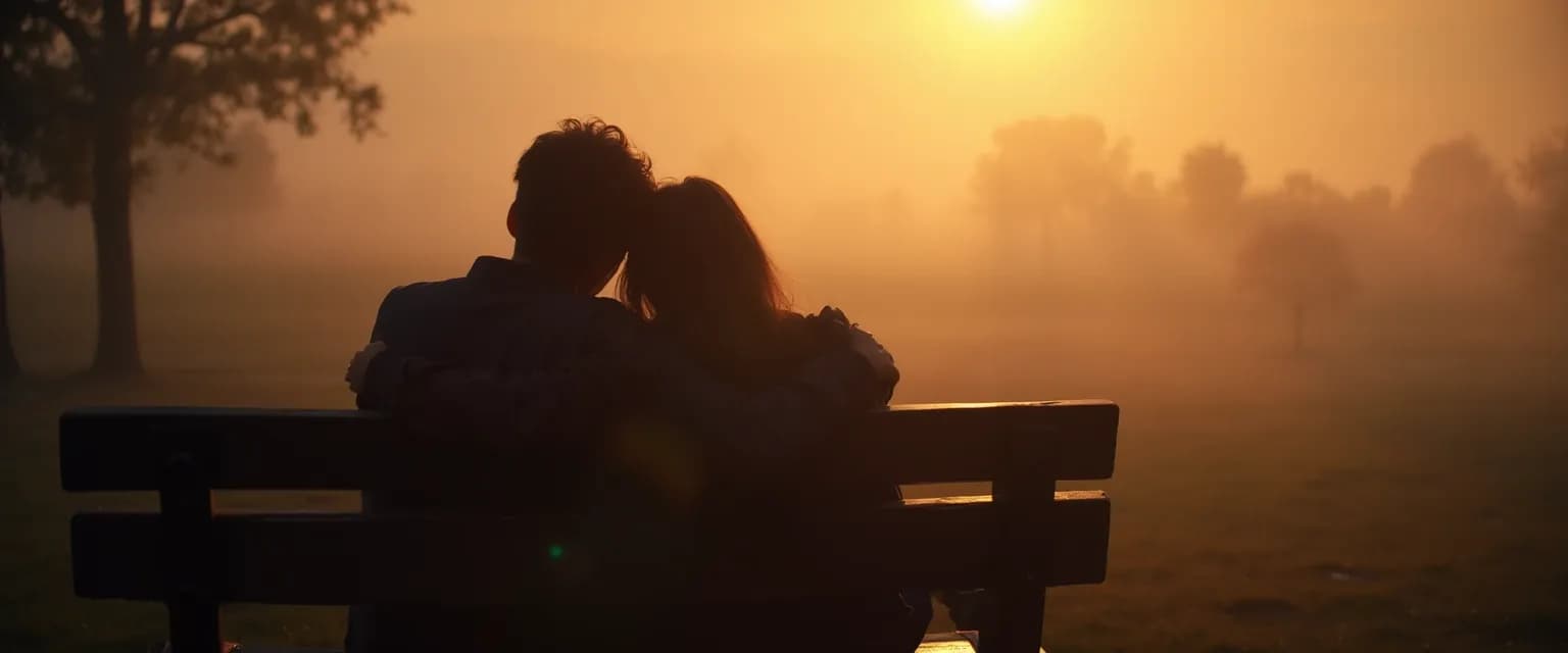 Supportive friend comforting someone who's lost a loved one with compassionate presence