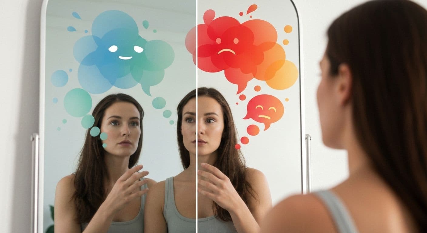 Person reflecting on daily reactions showing how self awareness comes from everyday moments