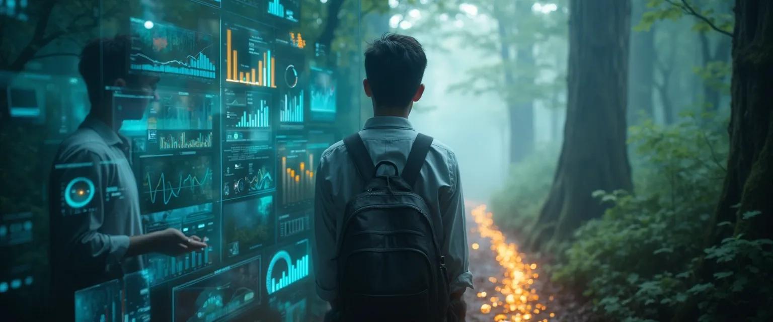 Person balancing hyper self-awareness and intuition for better decision making