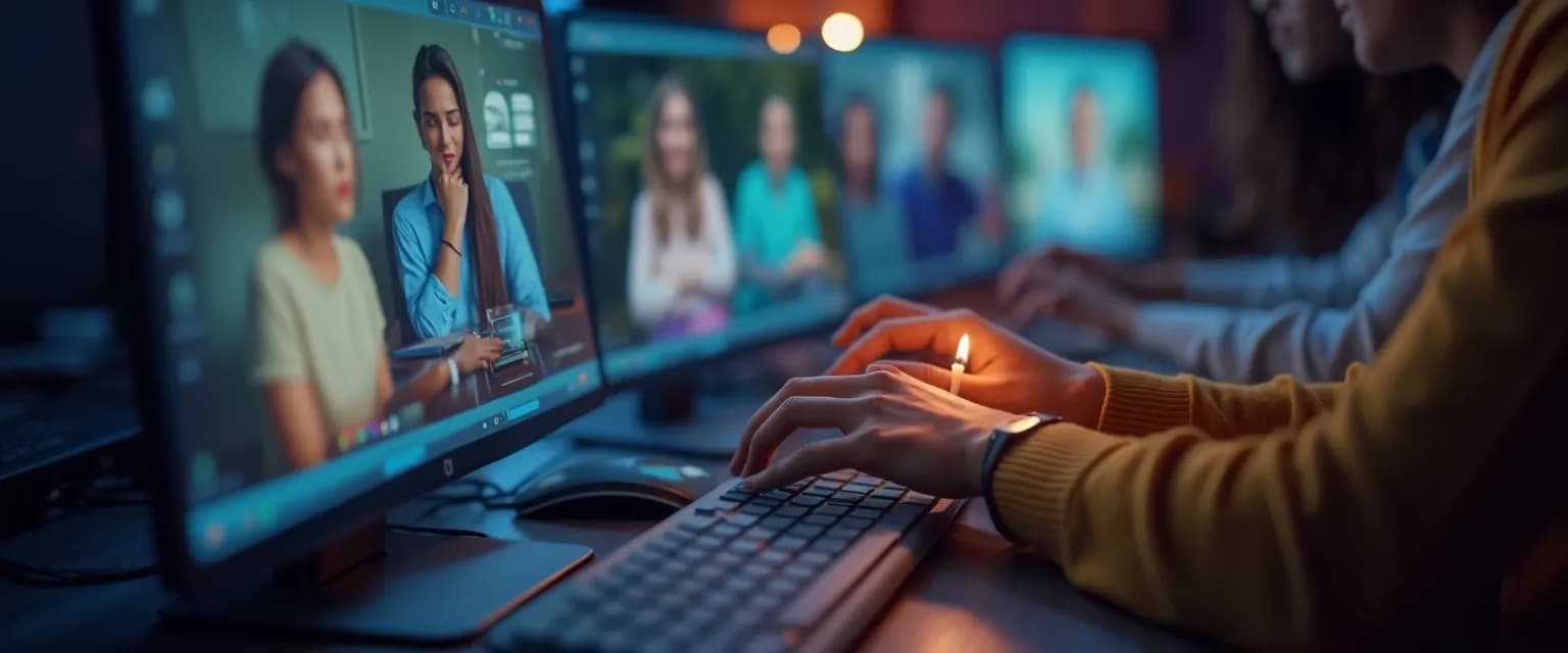 People connecting in virtual GriefShare groups near me through video conferencing