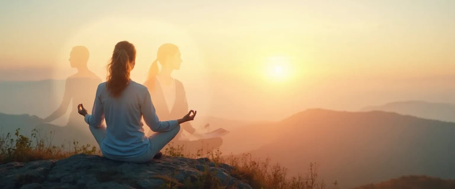 Person practicing conscious awareness of the self through mindful daily practices for inner clarity