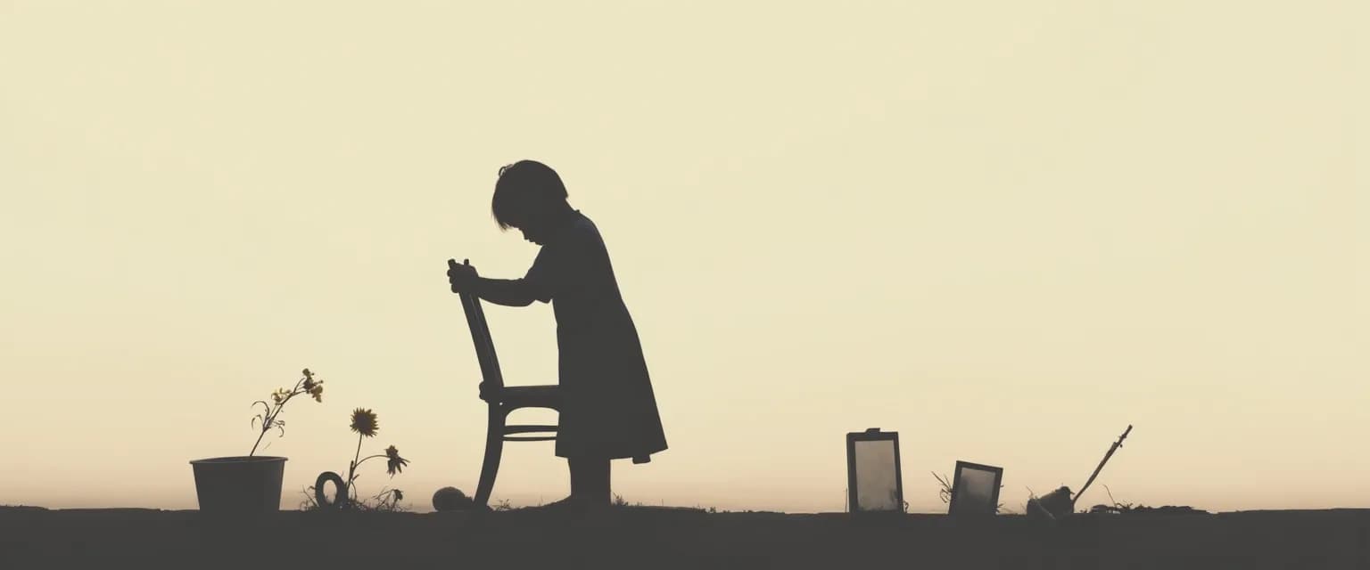 Woman experiencing physical symptoms while grieving a parent