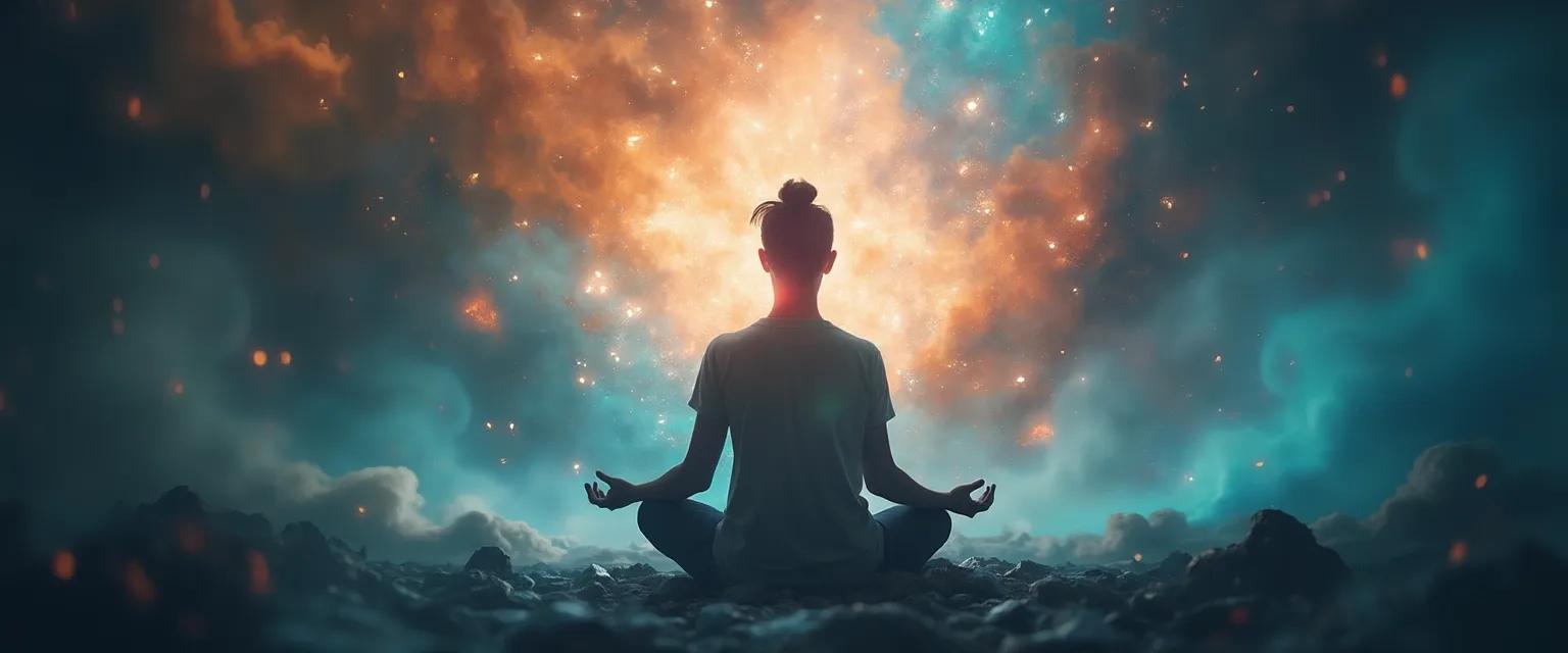 Person demonstrating how to mind yourself through noise with calming techniques in a busy environment