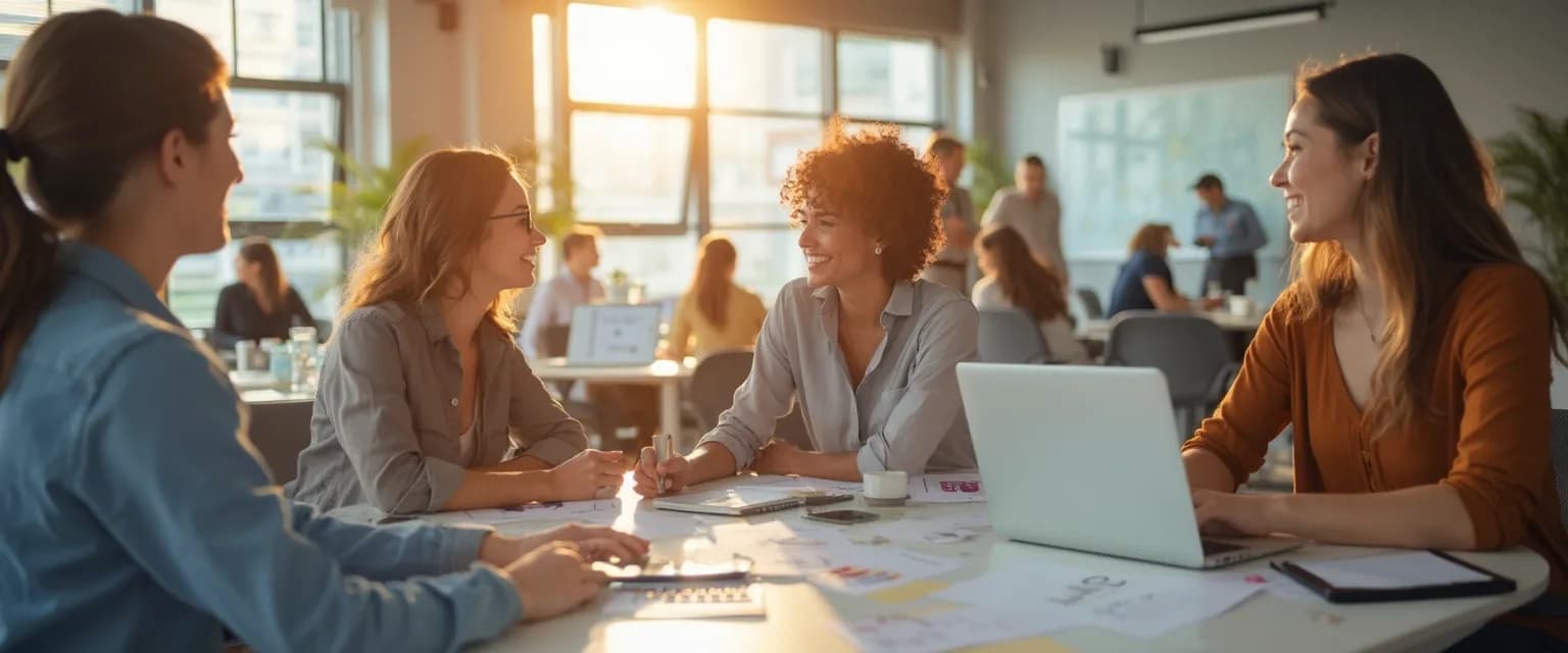 Colleagues celebrating Self Esteem Awareness Month with authentic workplace activities