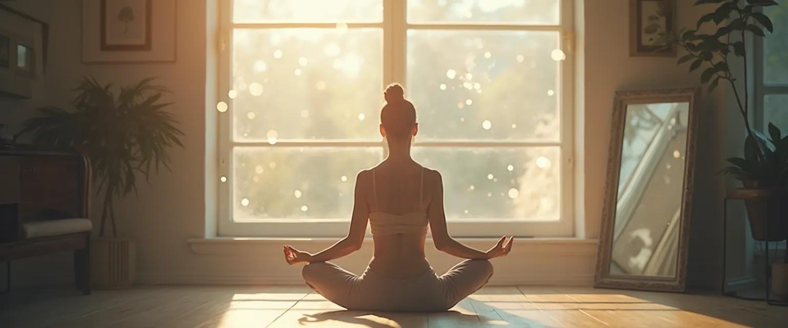 Person reflecting during daily activities for growing self awareness