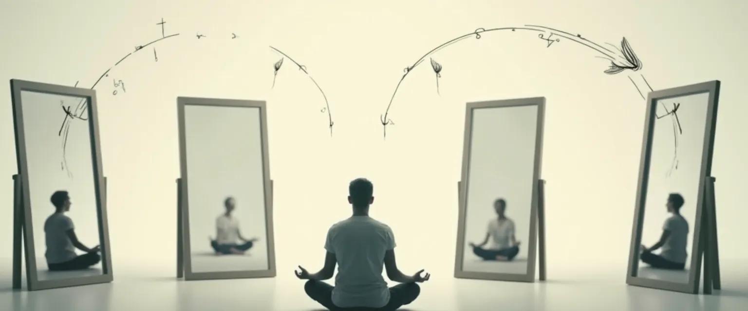 Diagram showing the 4 types of self-awareness for decision making: internal, external, metacognitive, and temporal