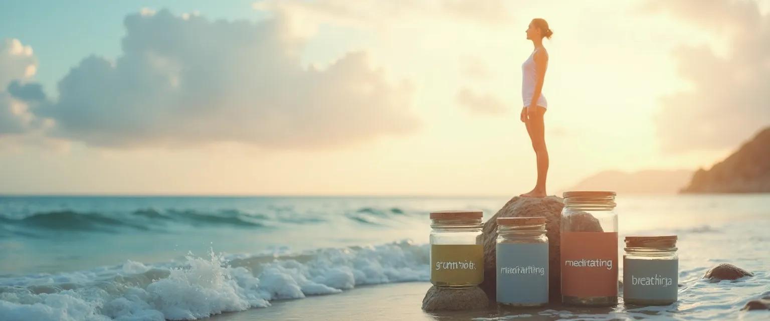 Person practicing 5-minute emotional training exercise for resilience building