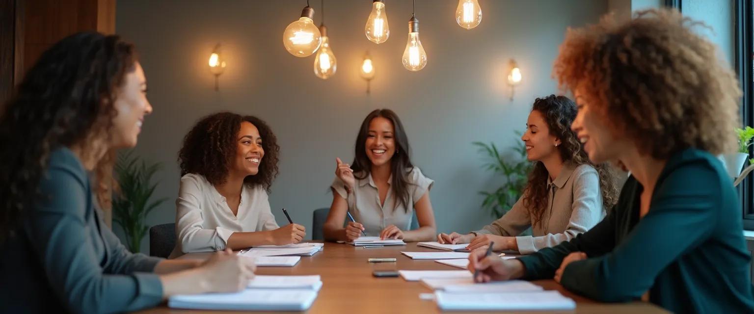 Professional demonstrating self-awareness examples at work during a team meeting