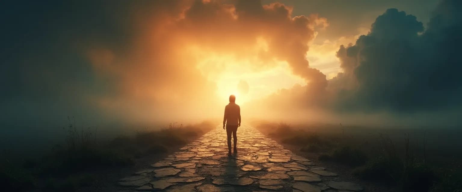 Person practicing self-awareness in mental health techniques during a busy moment